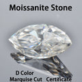 TOP Moissanite Stone D Color Marquise Cut Vvs1 Artificial Gemstone Pass Diamond Tester 0.05ct-3ct Sizes with Certificate
