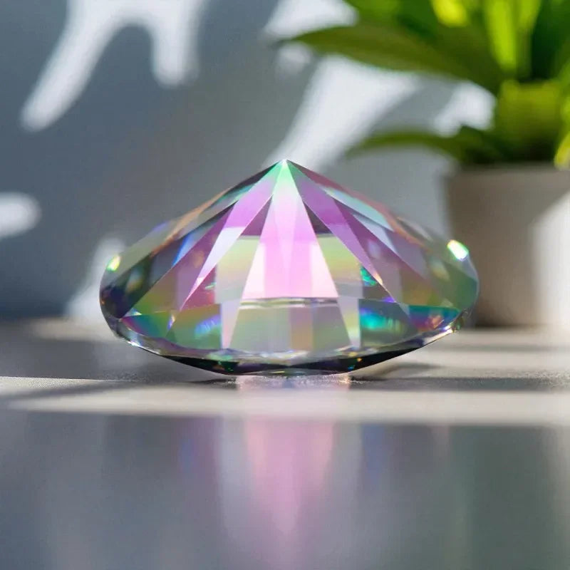 NEW Rainbow Green Moissanite Stone Oval Cut VVS Lab Created Gemstone Pass Diamond Tester With GRA Certificate For Jewely Making