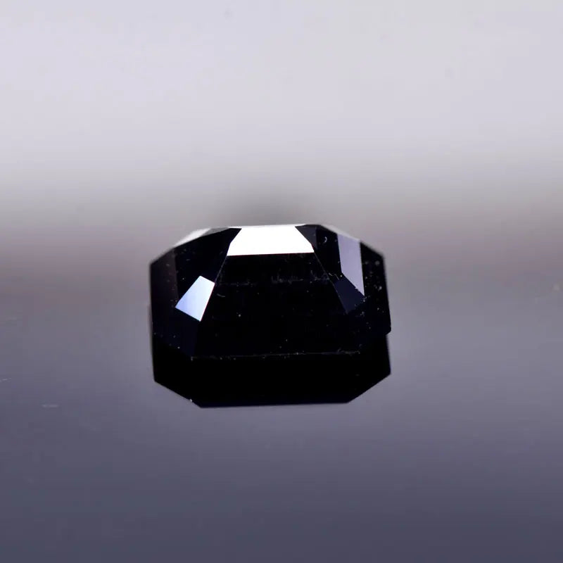Emerald Cut Moissanite Stone VVS1 Black Color Certificate DIY Jewelry Artificial Gemstone