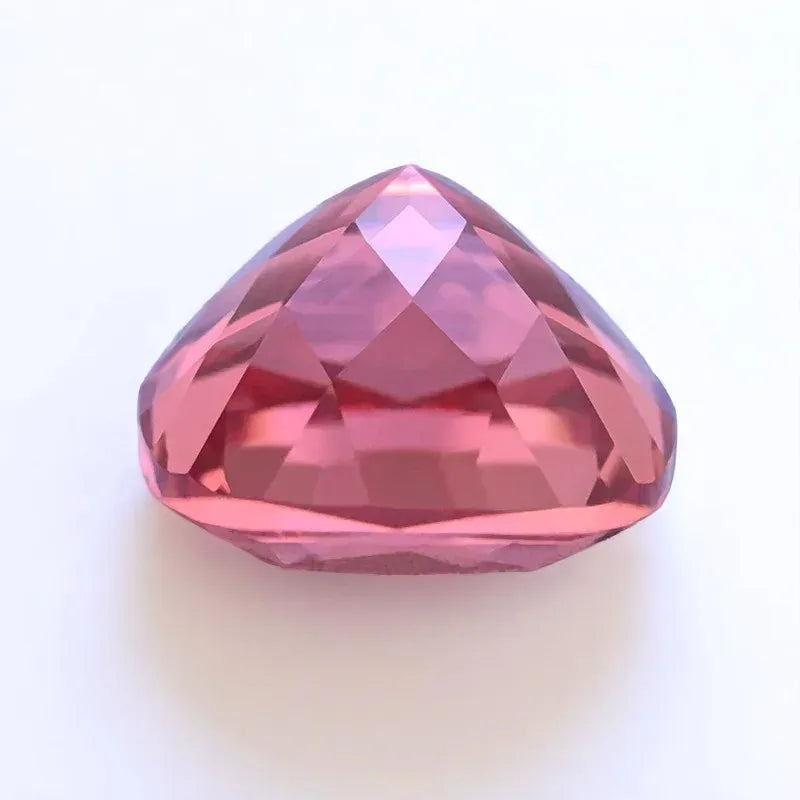 Lab Grown Padparadscha Square Cushion Shape Fire Lotus Color Gemstone For Charms Diy Jewelry Making Selectable AGL Certificate