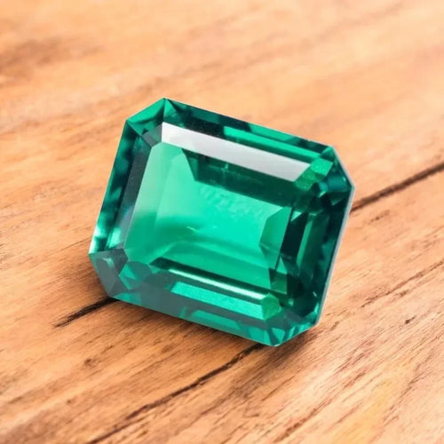 Hydrothermal Colombia Emerald Rectangle Shape Size 10x12mm For Diy Jewelry Making Materials Selectable AGL Certificate