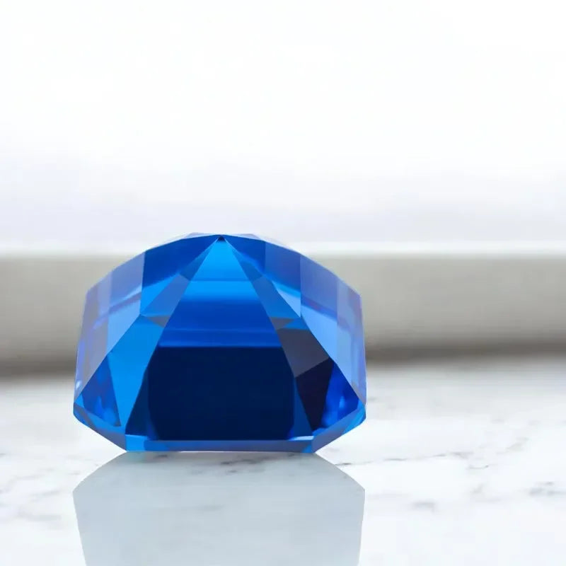 TOPLab Grown Cobalt Spinel Asscher Shape Blue Color Gemstone for DIY Ring Necklace Earrings Making Materials Selectable Certific