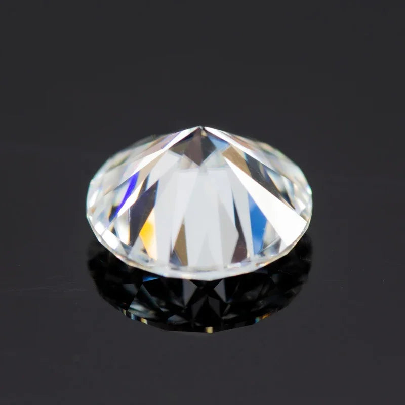 Moissanite Stone D Color Vvs1 Round Cut 0.1CT-12CT with Certificate Wholesale Moissanite Loose Gemstones  Jewelry Making