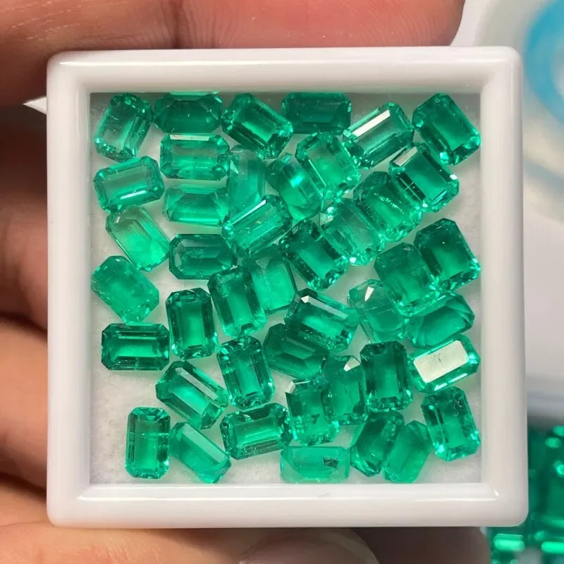 Columbia Emerald Lab Grown Gemstone Emeralds Shape Natural Colour for DIY Jewelry Making Materials with Certificate Wholesale
