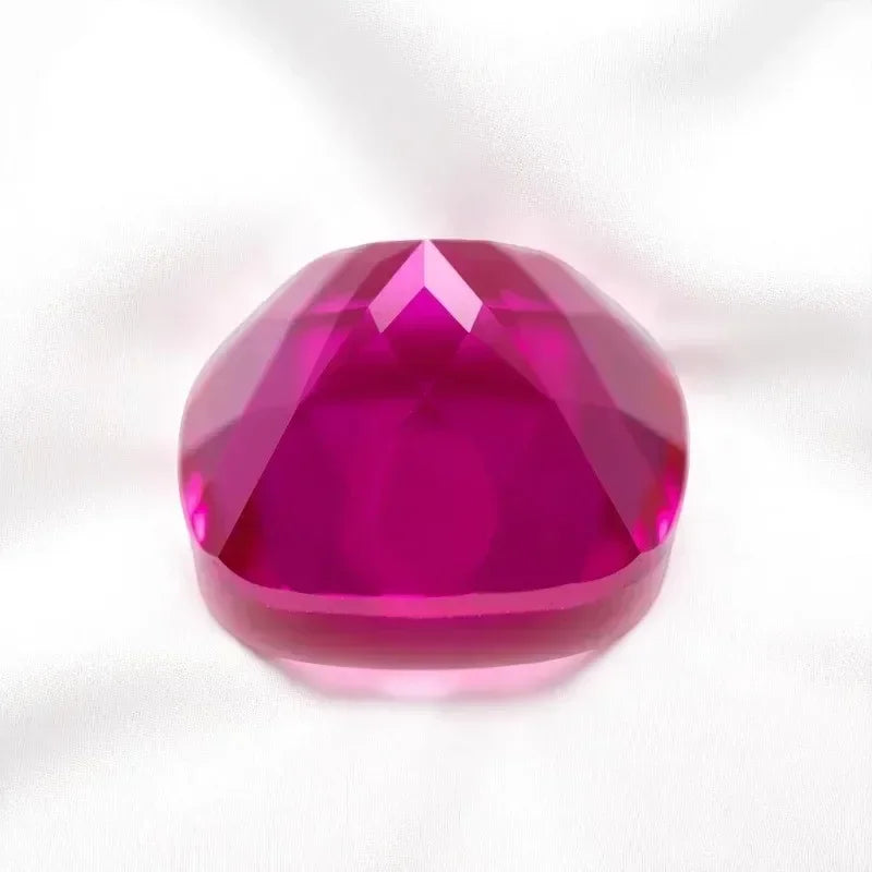 Rubellite Color  Lab Grown Ruby Cushion Shape VVS1 Charms Jewelry Making DIY Ring Necklace Earrings Main Materials Certificate