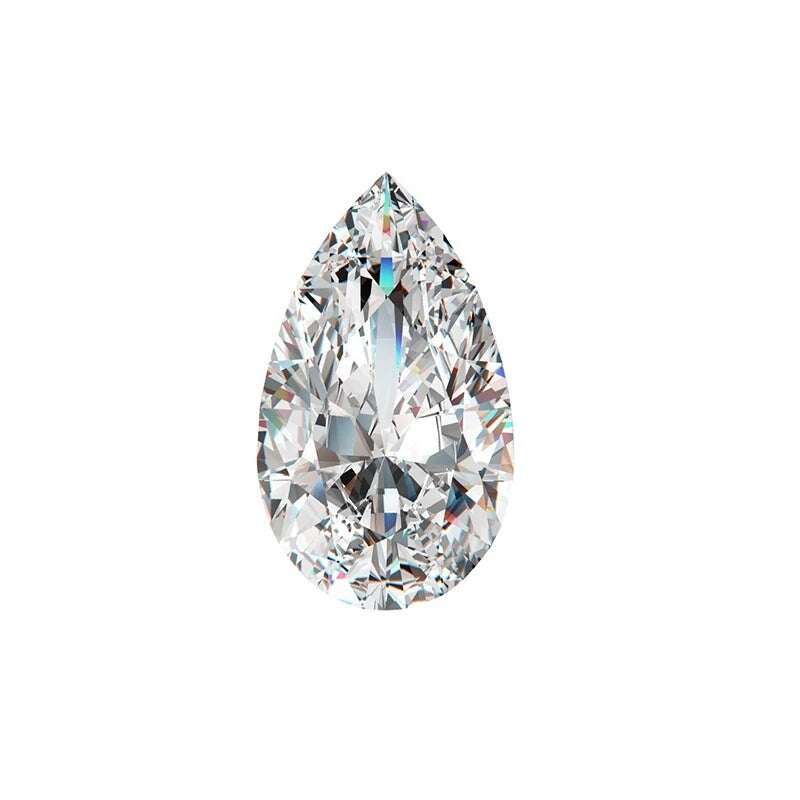 Pear Cut D Color Moissanite Synthetic Gemstone with Certificate Wholesale
