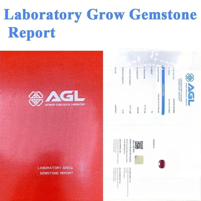 Lab Grown Ruby Rectangular Cushion Cut Pigeon Blood Red Top Quality Gemstone For Jewelry Making Selectable AGL Certificate