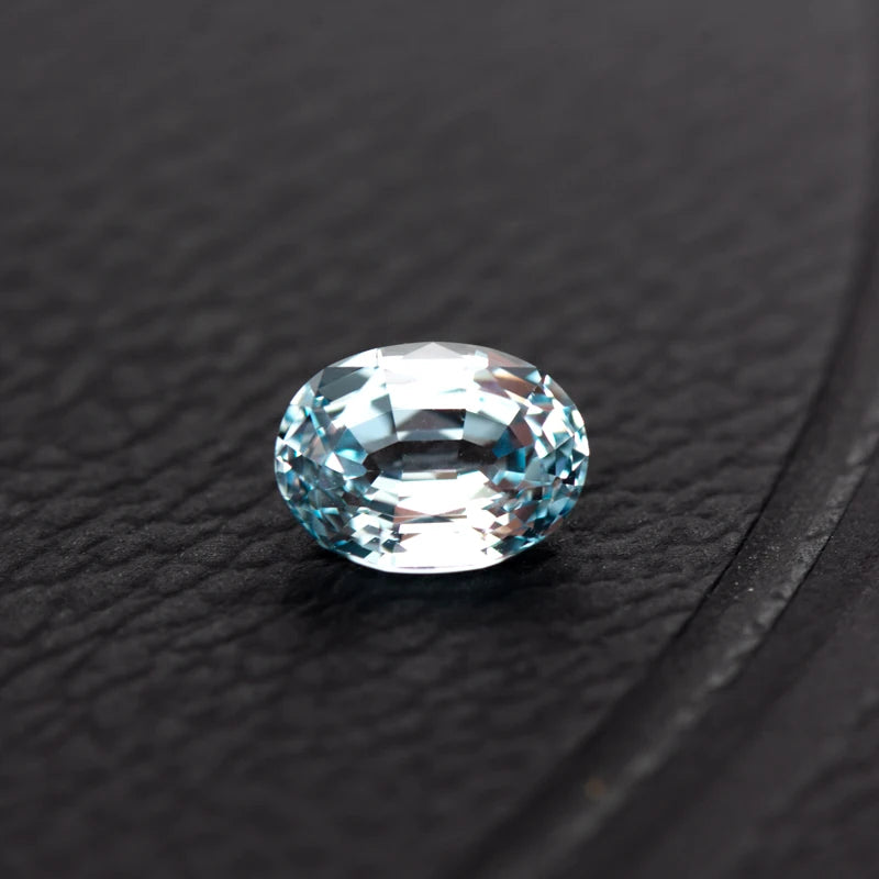 Sapphire Oval Shape Aquamarine Color Lab Grown Gemstone VVS1 DIY Chamrs Ring Necklace Earrings Main Materials with Certificate