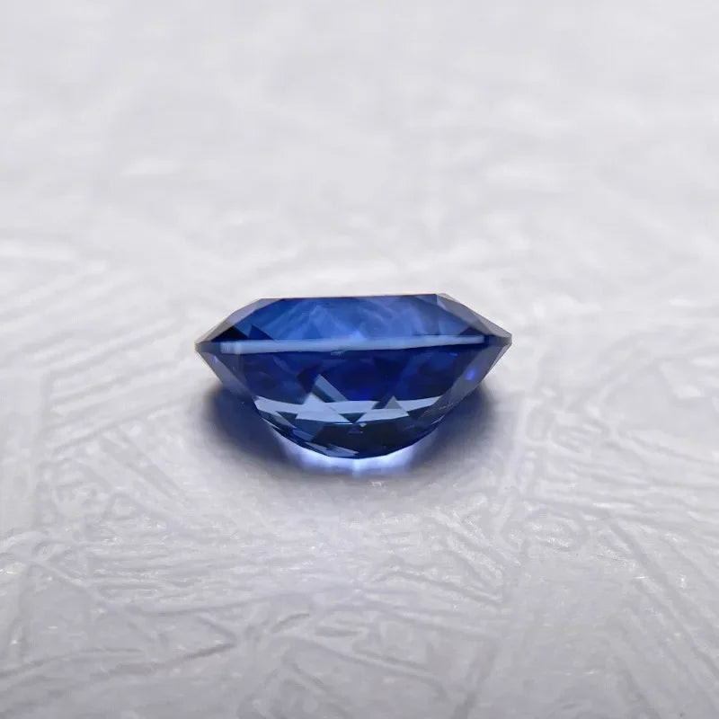 High Quality Lab Grown Sapphire Oval Cut Cornflower Color for Jewelry Making Necklace Rings Material Selectable AGL Certificate
