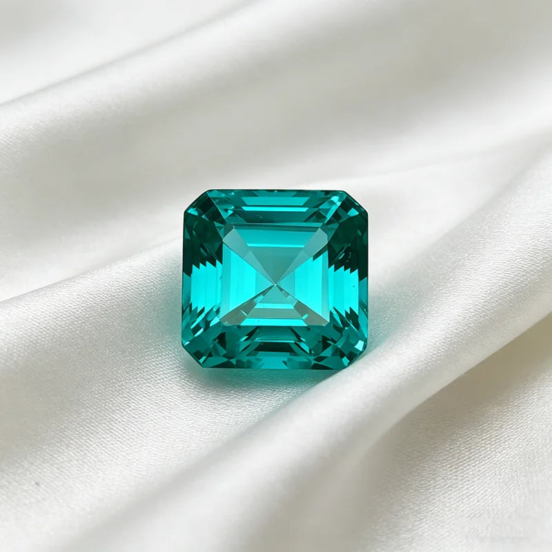 Lab Grown Paraiba Gemstone Asscher Shape Loose Gemstones For Jewelry Setting Multi Shapes Available Asscher Princess Rectangle