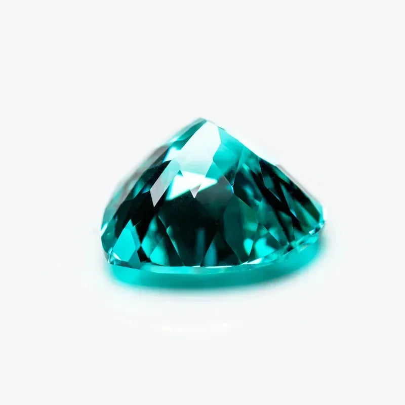 Hot Sales Lab Grown Paraiba Heart Cut Gemstone for DIY Advanced Jewelry Making Inlay Ring Necklace Selectable AGL Certificate