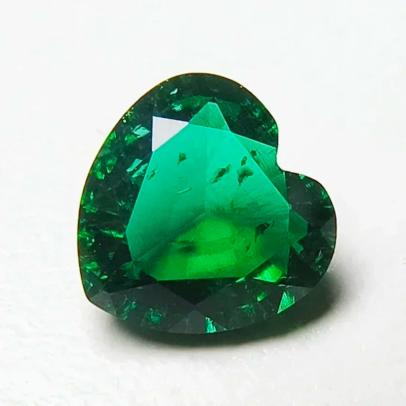 Wholesale Laboratory Zambian Emeralds Square Shape Hydrothermal Hand Cutting With Cracks Inclusions Inside Selectable AGL CertiN