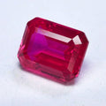 Emerald Cut Lab Grown Ruby Rubellite Color VVS1 Gemstone Charms DIY Advanced Jewelry Making Materials Selectable AGL Certificate
