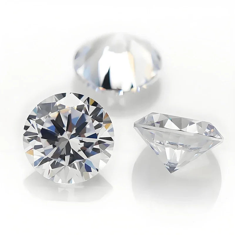 D Color VVS1 Round Cut Moissanite Loose Stone 20ct Pass Diamond Tester GRA Certified for Engagement Rings DIY Jewelry Making