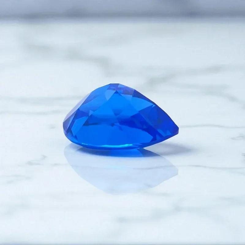 TOPA- Hot Sale Lab Grown Cobalt Spinel Pear Cut DIY Charms Jewelry Ring Making Main Materials Selectable AGL Certificate