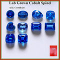 TOPLab Grown Cobalt Spinel Various Shape Loose Gemstone