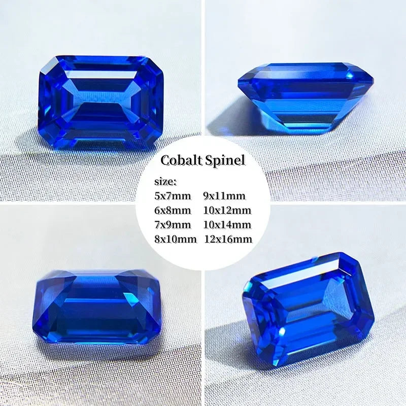 A- Lab Grown Sapphire Emeralds Shape High-quality DIY Charms Jewelry Rings Earring Making Main Materials Selectable AGL Certific