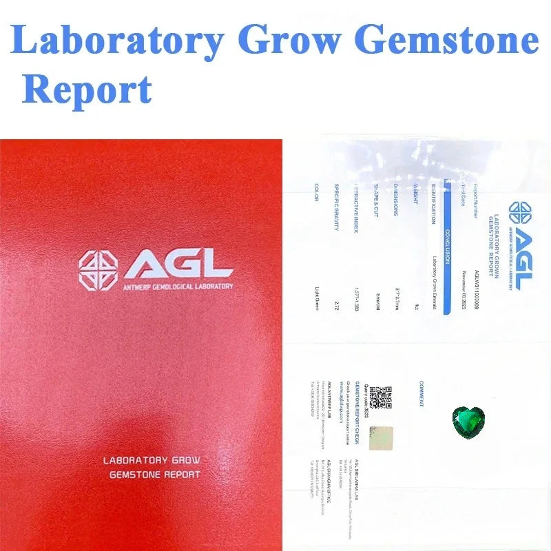 Wholesale Laboratory Zambian Emeralds Square Shape Hydrothermal Hand Cutting With Cracks Inclusions Inside Selectable AGL CertiN