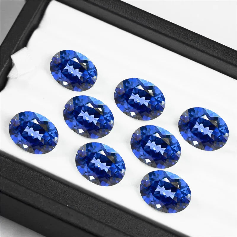 Lab Grown Cobalt Spinel/Sapphire Oval Cut Royal Blue/Cornflower for DIY Jewelry Making Selectable AGL Certificate