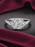 Fashion 925 Sterling Silver Ring Moissanite Ring VVS1 Women's Alien Exaggerated Luxury European American Rings With Certific