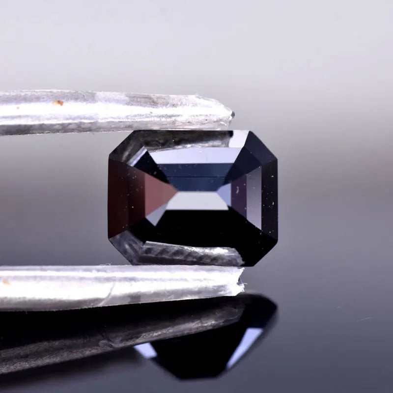 Emerald Cut Moissanite Stone VVS1 Black Color Certificate DIY Jewelry Artificial Gemstone