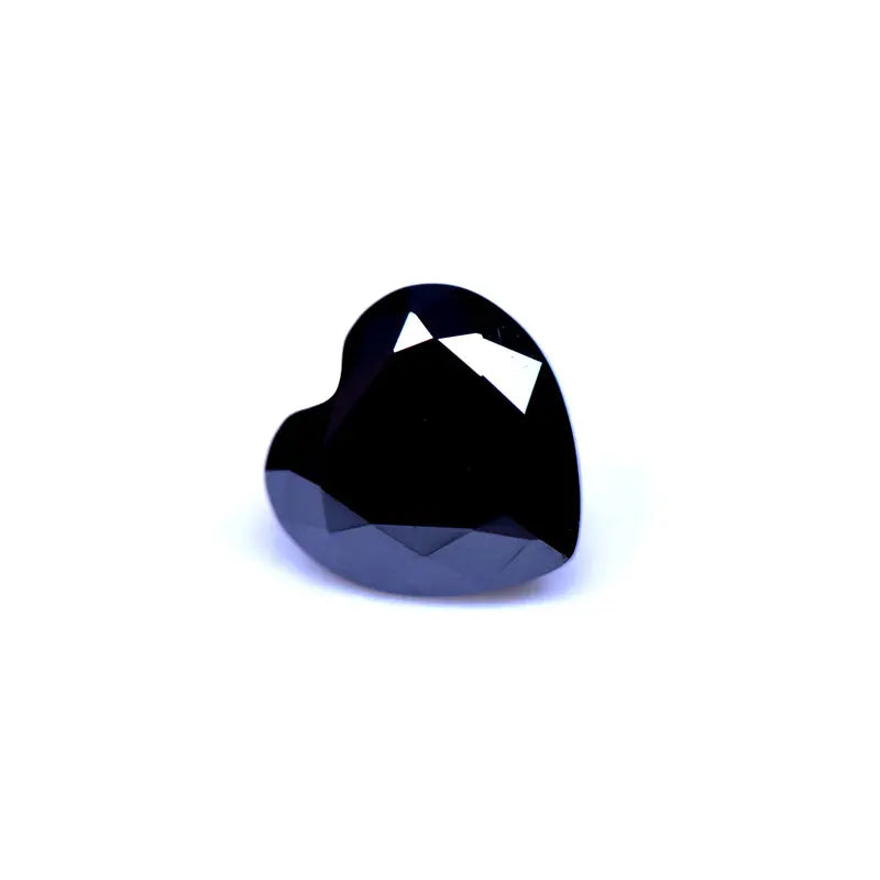 Moissanite VVS1 Artificial Stone Black Color Heart Cut with Certificate High Quality
