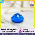 TOPTRound Cut Lab Grown Cobalt Spinel Synthetic Gemstone For Diy Jewelry Making Selectable Certificate