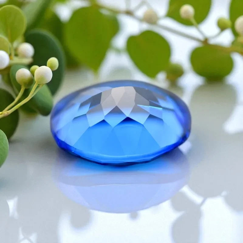 TOPLab Grown Cobalt Spinel Oval Shaped Extremely Shiny Quality DIY Charms Ring Necklace Earrings Main Materials with Certificate