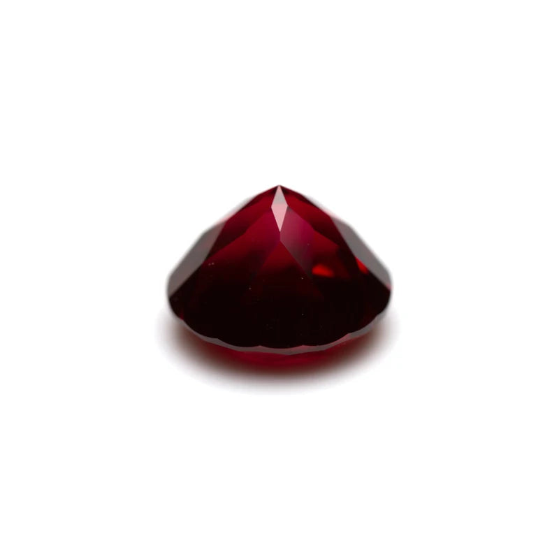 Ruby Pigeon Blood Red Color Round Shape Artificially Gemstones with Certificate Charms for Jewelry Making