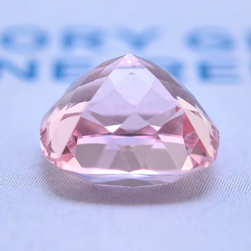 Lab Grown Sapphire Cushion Cut Morgan Pink Color VVS1 DIY Jewelry Making Ring Necklace Main Materials Selectable AGL Certificate