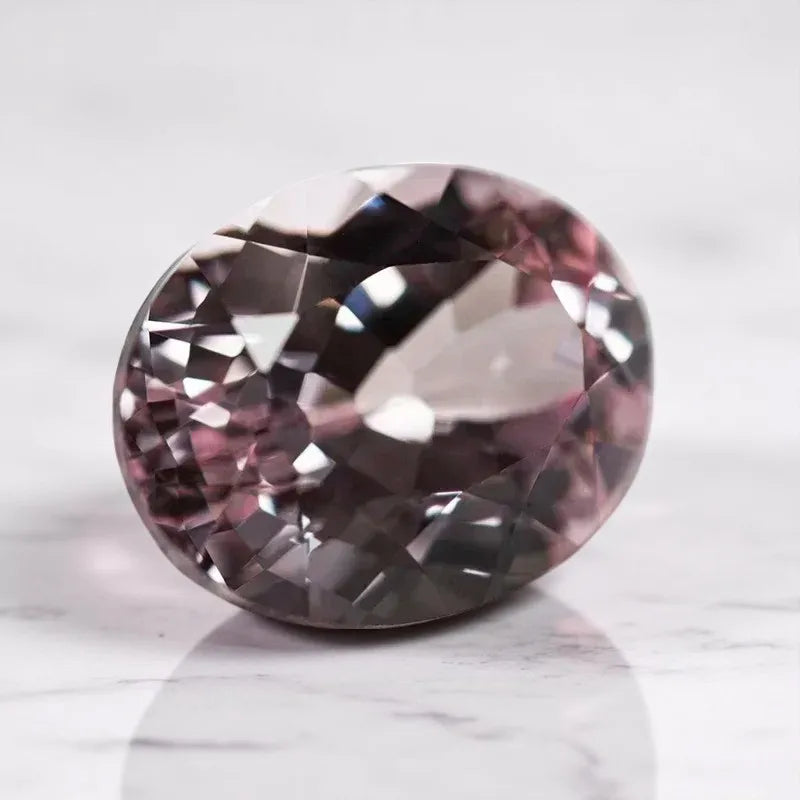 Lab Grown Sapphire Oval Cut Sakura Pink Loose Gemstone With AGL Certificate For Jewelry Making