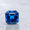 TOPLab Grown Cobalt Spinel Asscher Shape Blue Color Gemstone for DIY Ring Necklace Earrings Making Materials Selectable Certific
