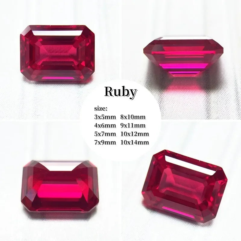A- Lab Grown Sapphire Emeralds Shape High-quality DIY Charms Jewelry Rings Earring Making Main Materials Selectable AGL Certific