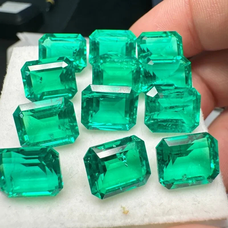 Columbia Emerald Lab Grown Gemstone Emeralds Shape Natural Colour for DIY Jewelry Making Materials with Certificate Wholesale