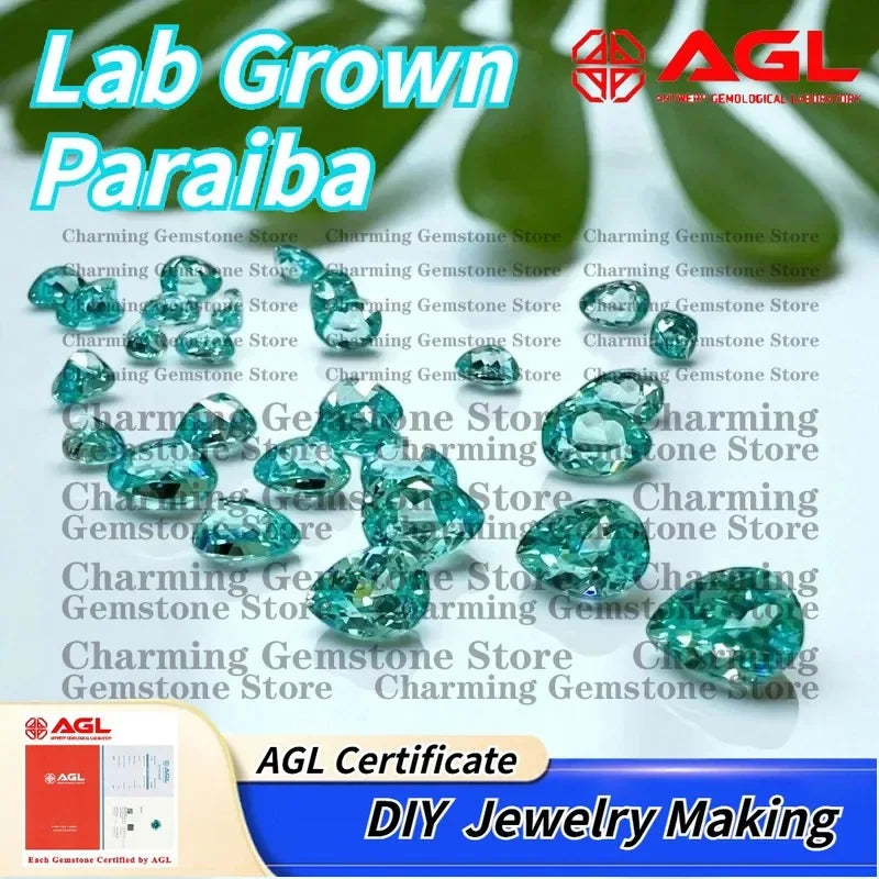 Lab Grown Paraiba Pear Cut Gemstone for Jewelry Making DIY Charms Earrings Rings Lab Created Paraiba Tourmaline for Pendant