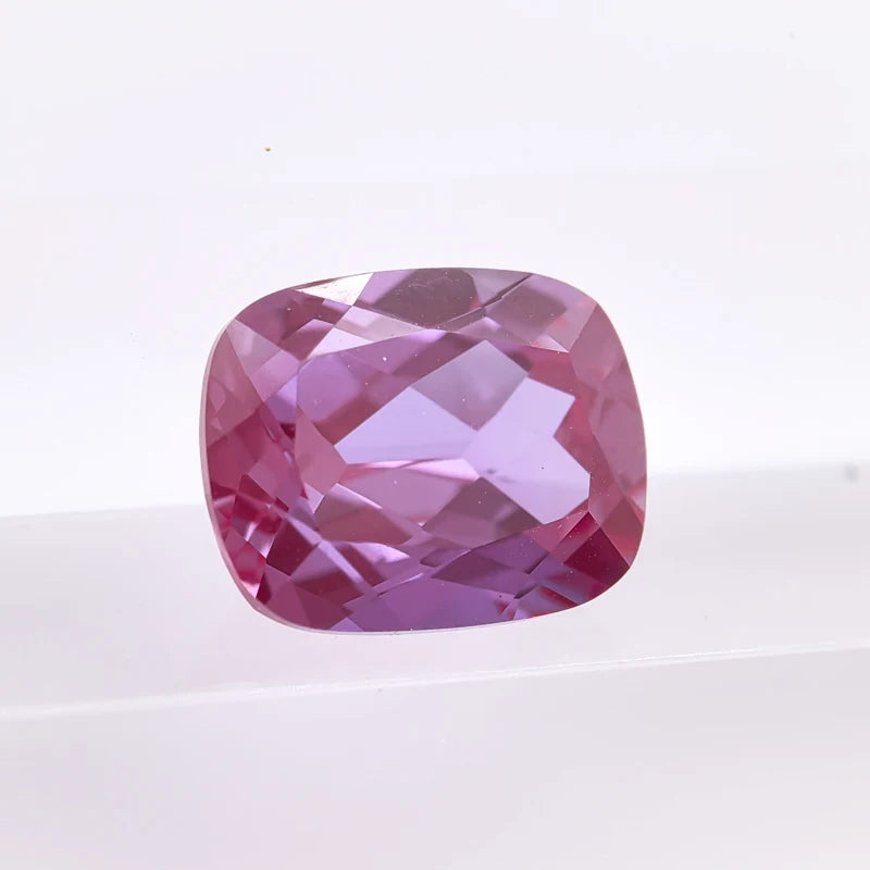 Alexandrite Rectangular Cushion VVS1 Color Changing Stone Lab Grown Gem DIY Chamrs Jewelry Making Materials with Certificate