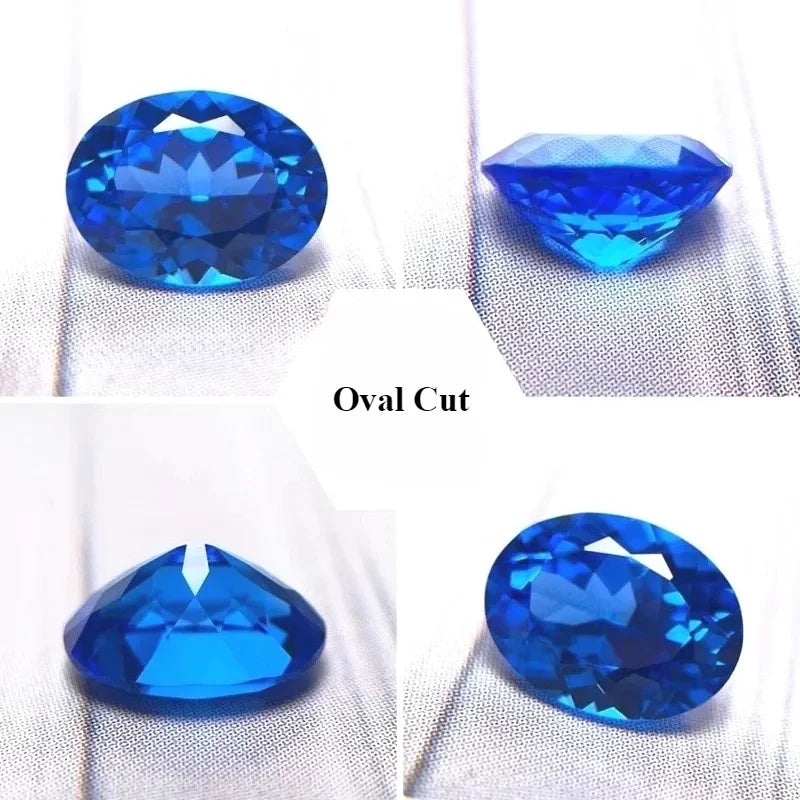 TOPLab Grown Cobalt Spinel Various Shape Loose Gemstone For Diy Ring Necklace Earrings Main Materials Selectable AGL Certificate
