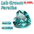 Lab Grown Paraiba Heart Cut Neon Blue Color for DIY Advanced Jewelry Making Inlay Ring Necklace Bracelet Selectable Certificate