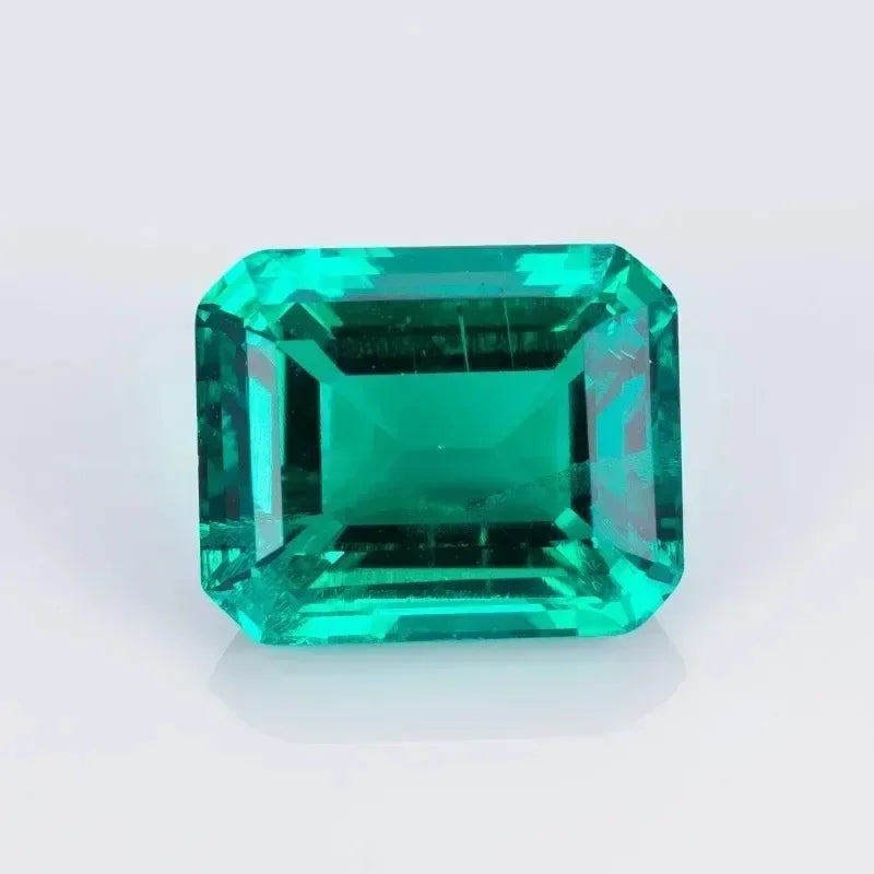 Lab Grown Columbia Emerald Gemstone Charms Beads Green Color Gemstones for Diy Jewelry Making Selectable AGL Certificate