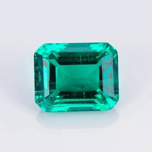 Lab Grown Columbia Emerald Gemstone Charms Beads Green Color Gemstones for Diy Jewelry Making Selectable AGL Certificate