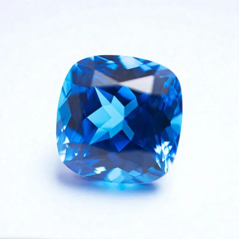 TOPLab Grown Cobalt Spinel Blue Demon Color Cushion Cut Loose Gemstone for DIY Jewelry Making for AGL Certificate