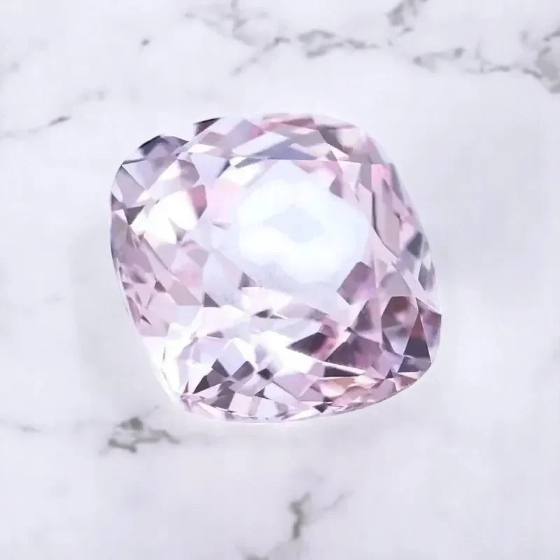 Cushion Shape Sakura Color Lab Grown Sapphire  for Charms Jewelry Making DIY Ring Necklace Earrings Main Materials Certificate