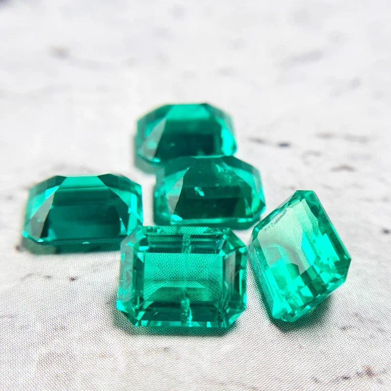 Columbia Emerald Lab Grown Gemstone Emeralds Shape Natural Colour for DIY Jewelry Making Materials with Certificate Wholesale
