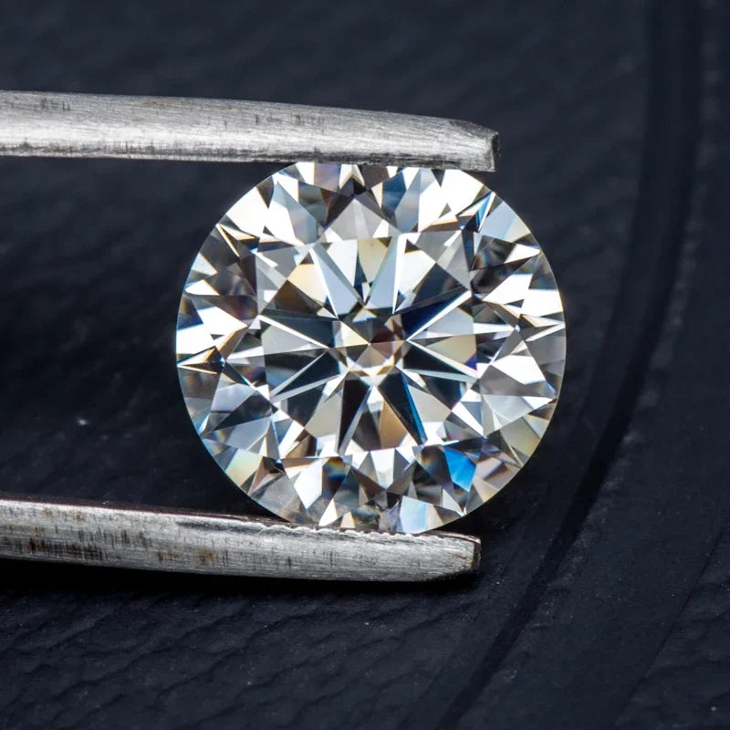 Moissanite Stone D Color Vvs1 Round Cut 0.1CT-12CT with Certificate Wholesale Moissanite Loose Gemstones  Jewelry Making
