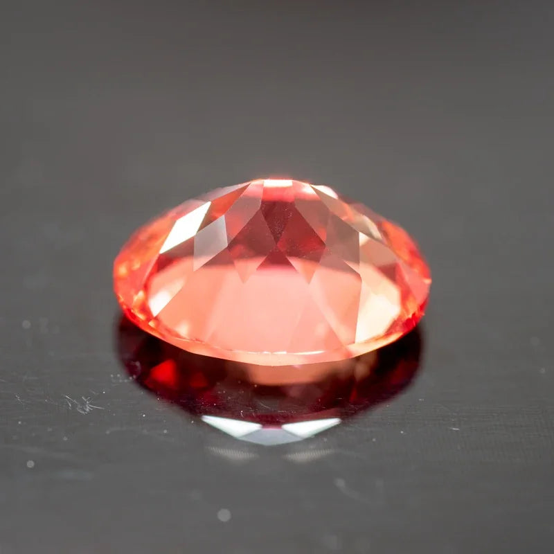 Lab Grown Padparadscha Fire Lotus Color Oval Shaped Advanced Charms Jewelry Rings Earrings Making With Certificate