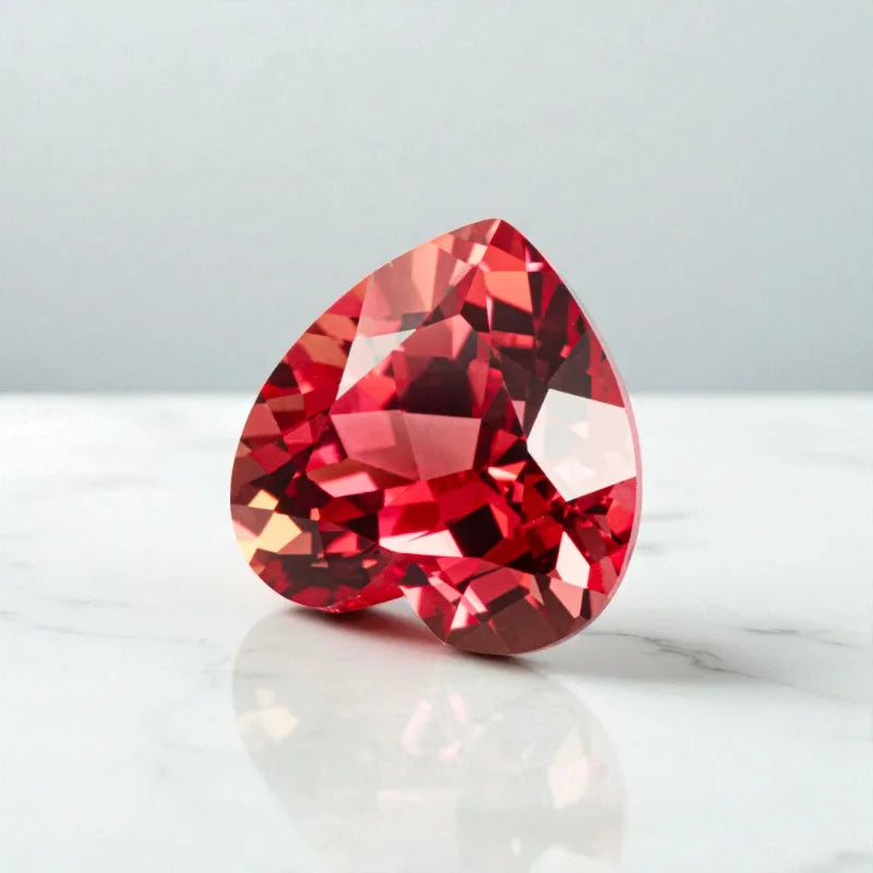 Lab Grown Sapphire Cushion Cut Sunset Red Color for Charms DIY Jewelry Making Ring Earrings Wholesale Selectable AGL Certificate