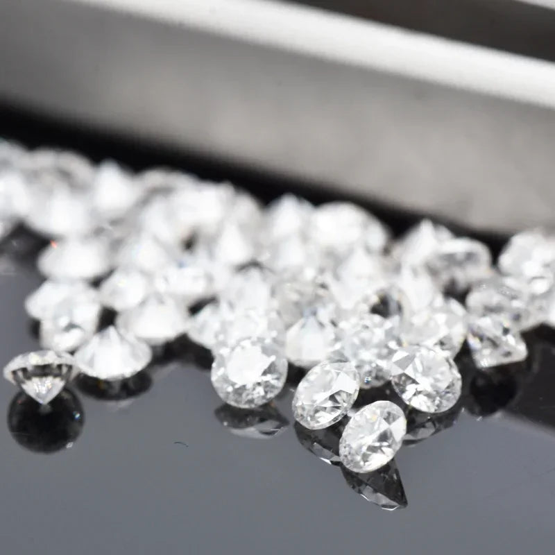 Top Quality Moissanite Stone Excellent White D Color Round Cut VVS1 Small Size Harms Gemstone DIY Ring Necklace Earrings Main Ma