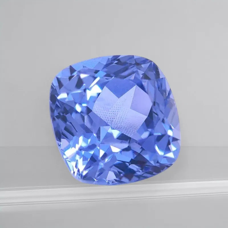 Lab Grown Sapphire Cushion Shape cornflower Color for Charms jewelry making DIY Ring Necklace Earrings Main Material Certificate