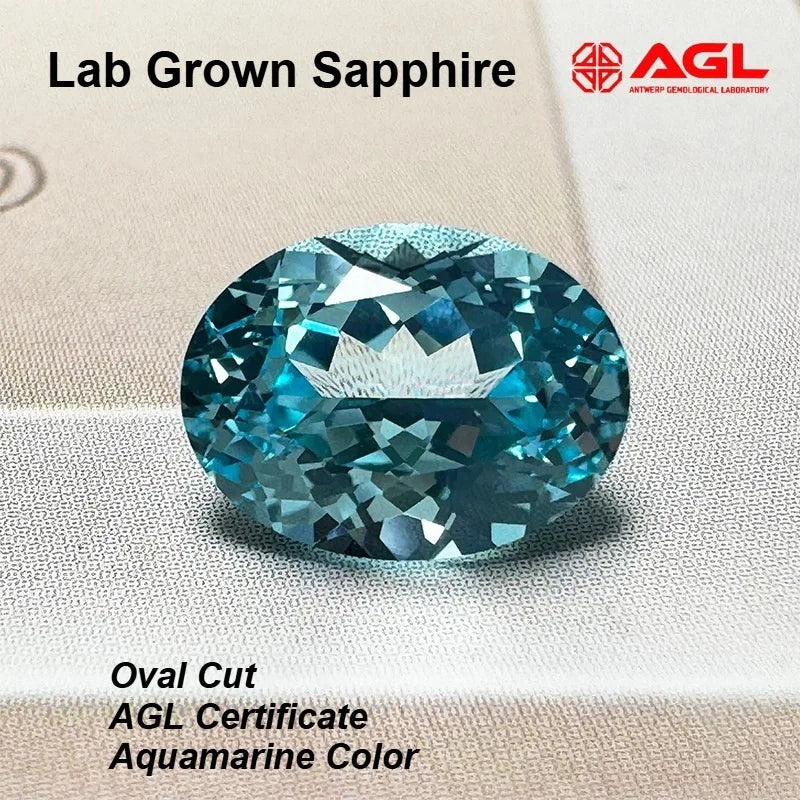Lab Grown Cobalt Spinel Oval Cut Blue Demon Color DIY Ring Necklace Earrings Main Materials Selectable AGL Certificate