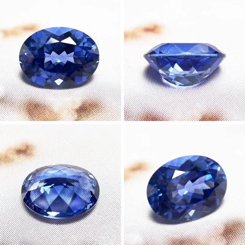 TOPLab Grown Cobalt Spinel/Sapphire Oval Cut Royal Blue/Cornflower for DIY Jewelry Making Selectable AGL Certificate